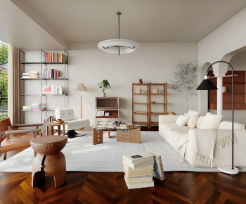 Modern A Living Room-ID:496675976