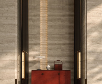 New Chinese Style Entrance Cabinet-ID:333113914