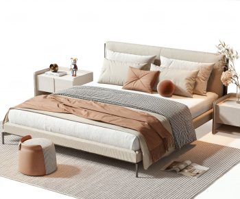 Modern Double Bed-ID:733829023