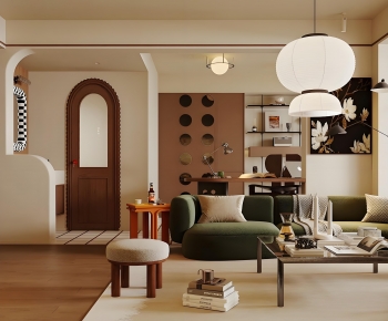 Modern A Living Room-ID:437004097