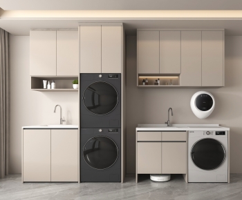 Modern Laundry Cabinet-ID:638040075