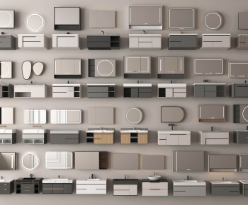 Modern Bathroom Cabinet-ID:298362023