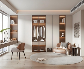 Modern Clothes Storage Area-ID:577589048