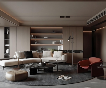 Modern A Living Room-ID:907582046