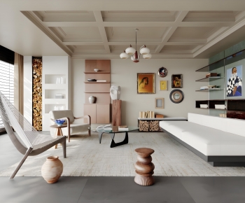 Modern A Living Room-ID:623670103