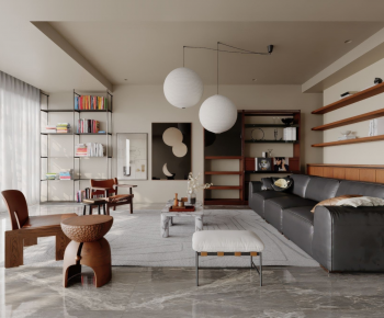 Modern A Living Room-ID:425679921