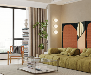 Modern A Living Room-ID:792932036