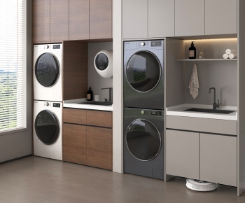 Modern Laundry Cabinet-ID:832120904