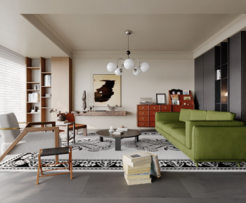 Modern A Living Room-ID:845383883