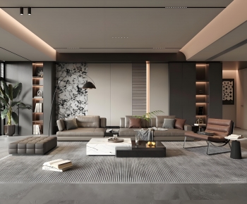 Modern A Living Room-ID:688062916
