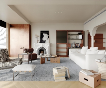 Modern A Living Room-ID:983134035