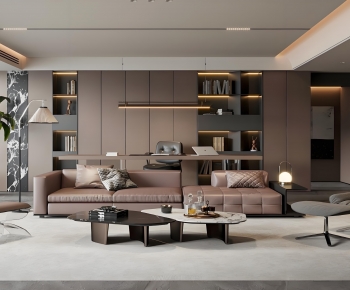 Modern A Living Room-ID:802969935