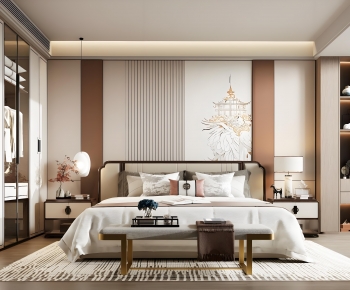 New Chinese Style Bedroom-ID:355329517
