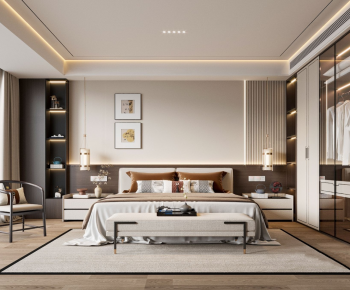 New Chinese Style Bedroom-ID:555452118