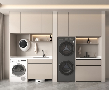 Modern Laundry Cabinet-ID:506089938