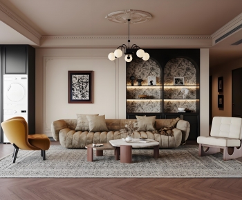 French Style A Living Room-ID:493415121