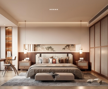 New Chinese Style Bedroom-ID:394299983