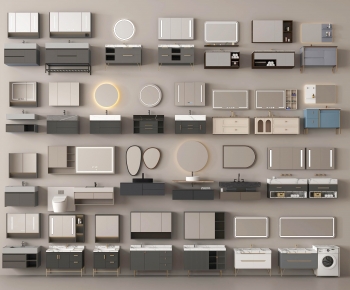 Modern Bathroom Cabinet-ID:371284015