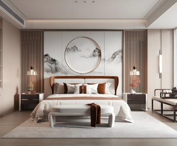 New Chinese Style Bedroom-ID:956465012