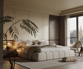 Wabi-sabi Style Bedroom-ID:593740913