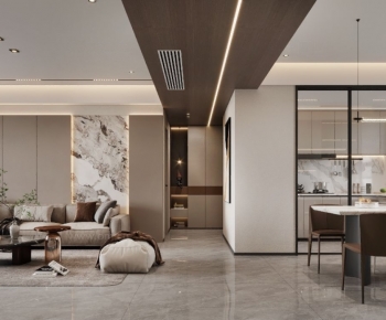 Modern A Living Room-ID:985425956