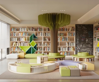 Modern Children's Reading Room-ID:297049054