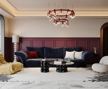 French Style A Living Room-ID:907238014