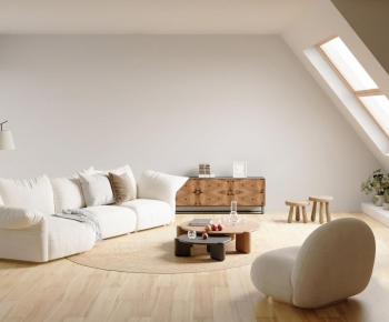 Modern A Living Room-ID:609950074