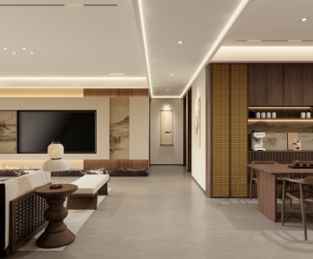 New Chinese Style A Living Room-ID:354675057