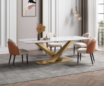 Modern Dining Table And Chairs-ID:177360064