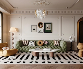 French Style A Living Room-ID:246337893