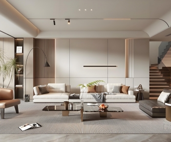 Modern A Living Room-ID:504703041