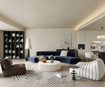 Modern A Living Room-ID:813620149