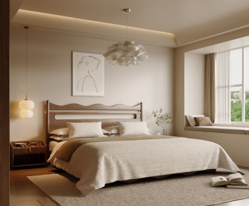 Wabi-sabi Style Bedroom-ID:335049655