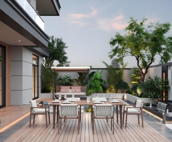 Modern Courtyard/landscape-ID:716145043