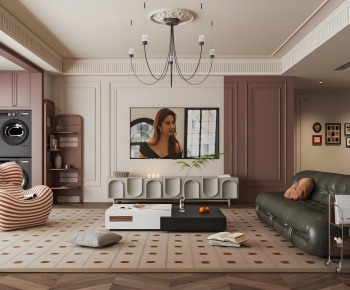 French Style A Living Room-ID:304025894