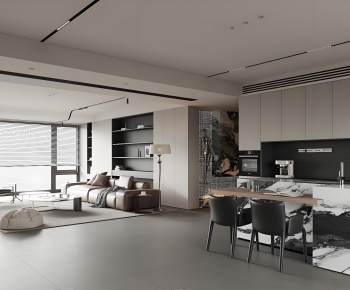 Modern A Living Room-ID:993599939