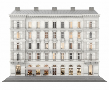 Simple European Style Appearance Of Commercial Building-ID:947762011