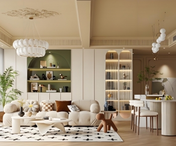 French Style A Living Room-ID:119162088
