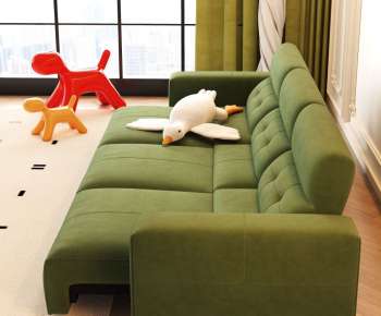 Modern Three-seat Sofa-ID:203444963