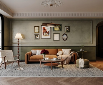 French Style A Living Room-ID:138372909