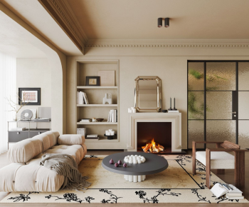 French Style A Living Room-ID:238848921