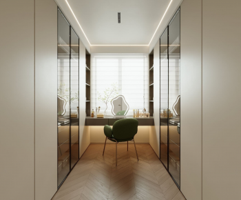 Modern Clothes Storage Area-ID:198937892