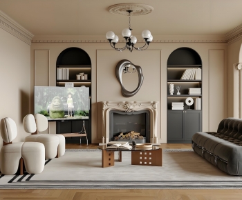 French Style A Living Room-ID:172347077