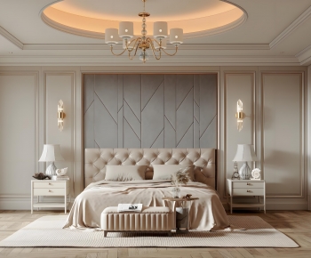 Simple European Style Bedroom-ID:833507068