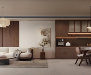 New Chinese Style A Living Room-ID:552813056