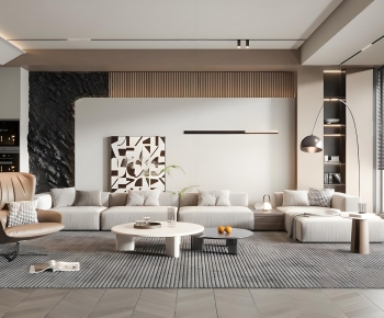 Modern A Living Room-ID:689357047