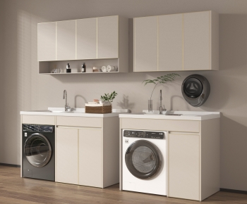 Modern Laundry Cabinet-ID:345602993