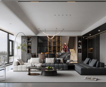 Modern A Living Room-ID:643526086