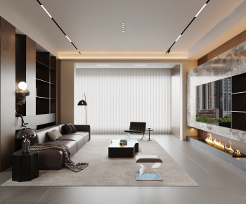 Modern A Living Room-ID:237050121